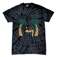 Lazy Sloth Vacation Palm Tree Tie-Dye T-Shirt