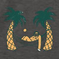 Lazy Sloth Vacation Palm Tree Vector Backpack
