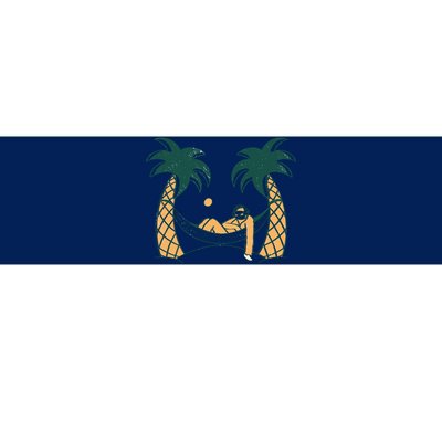 Lazy Sloth Vacation Palm Tree Bumper Sticker