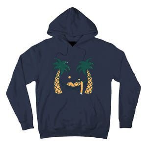 Lazy Sloth Vacation Palm Tree Tall Hoodie