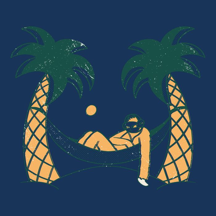 Lazy Sloth Vacation Palm Tree Infant Baby Jersey Bodysuit