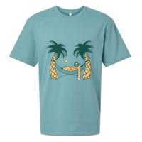 Lazy Sloth Vacation Palm Tree Sueded Cloud Jersey T-Shirt