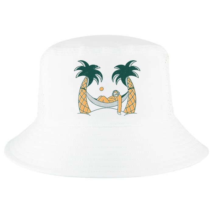 Lazy Sloth Vacation Palm Tree Cool Comfort Performance Bucket Hat