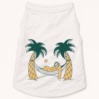 Lazy Sloth Vacation Palm Tree Doggie Tank