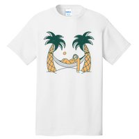 Lazy Sloth Vacation Palm Tree Tall T-Shirt