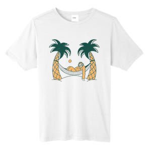 Lazy Sloth Vacation Palm Tree Tall Fusion ChromaSoft Performance T-Shirt