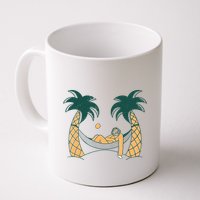 Lazy Sloth Vacation Palm Tree Mug