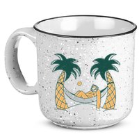 Lazy Sloth Vacation Palm Tree 15oz Campfire Ceramic Mug