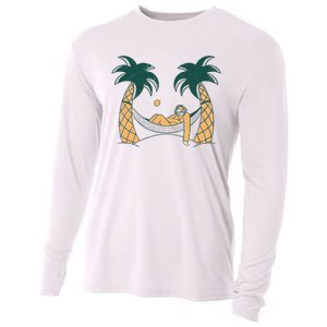 Lazy Sloth Vacation Palm Tree Cooling Performance Long Sleeve Crew