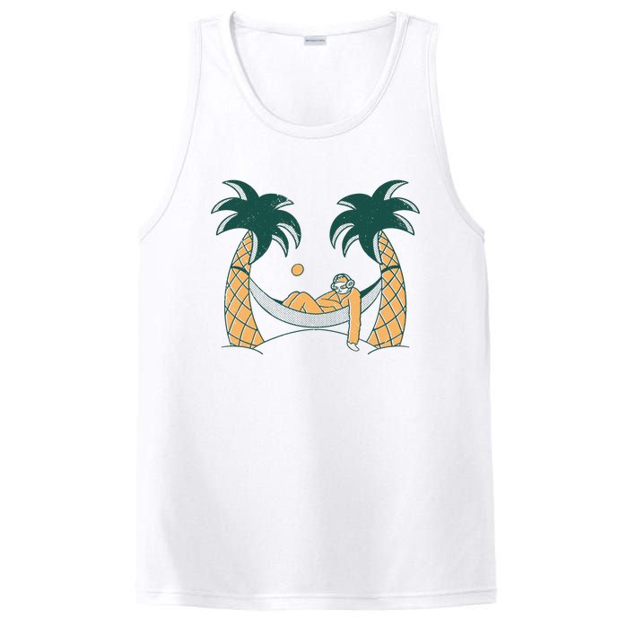 Lazy Sloth Vacation Palm Tree PosiCharge Competitor Tank