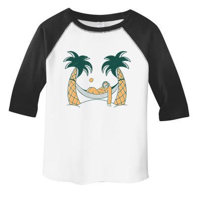 Lazy Sloth Vacation Palm Tree Toddler Fine Jersey T-Shirt