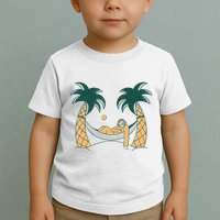 Lazy Sloth Vacation Palm Tree Toddler T-Shirt