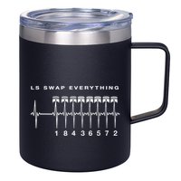 Ls Swap V8 Everything Car Enthusiast Mechanic Trucks Heartbe Funny Gift 12oz Stainless Steel Coffee Mug