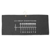 Ls Swap V8 Everything Car Enthusiast Mechanic Trucks Heartbe Funny Gift Large Microfiber Waffle Golf Towel