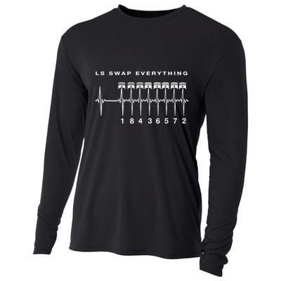 Ls Swap V8 Everything Car Enthusiast Mechanic Trucks Heartbe Funny Gift Cooling Performance Long Sleeve Crew