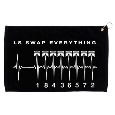 Ls Swap V8 Everything Car Enthusiast Mechanic Trucks Heartbe Funny Gift Grommeted Golf Towel