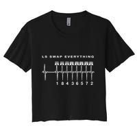 Ls Swap V8 Everything Car Enthusiast Mechanic Trucks Heartbe Funny Gift Crop Top