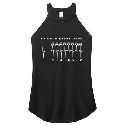 Ls Swap V8 Everything Car Enthusiast Mechanic Trucks Heartbe Funny Gift Women's Perfect Tri Rocker Tank
