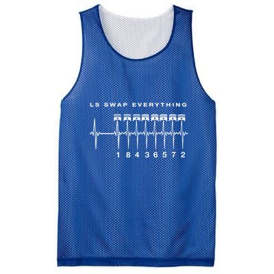 Ls Swap V8 Everything Car Enthusiast Mechanic Trucks Heartbe Funny Gift Mesh Reversible Basketball Jersey Tank