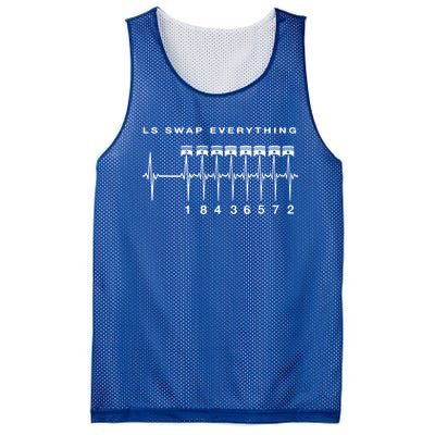 Ls Swap V8 Everything Car Enthusiast Mechanic Trucks Heartbe Funny Gift Mesh Reversible Basketball Jersey Tank