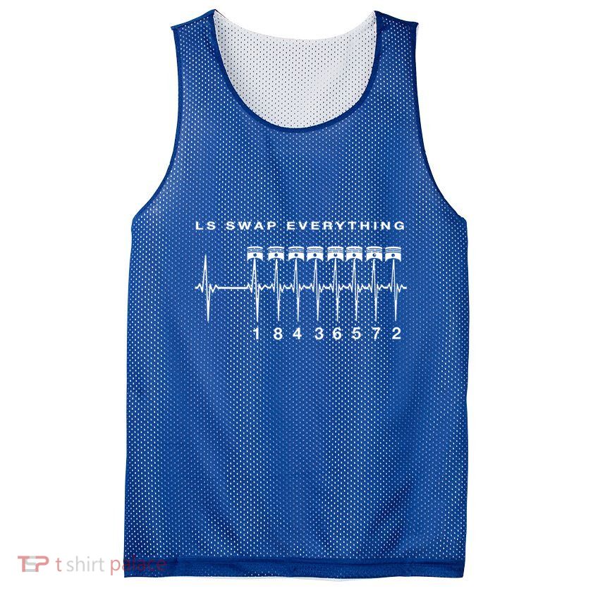 Ls Swap V8 Everything Car Enthusiast Mechanic Trucks Heartbe Funny Gift Mesh Reversible Basketball Jersey Tank