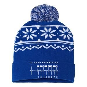 Ls Swap V8 Everything Car Enthusiast Mechanic Trucks Heartbe Funny Gift USA-Made Snowflake Beanie