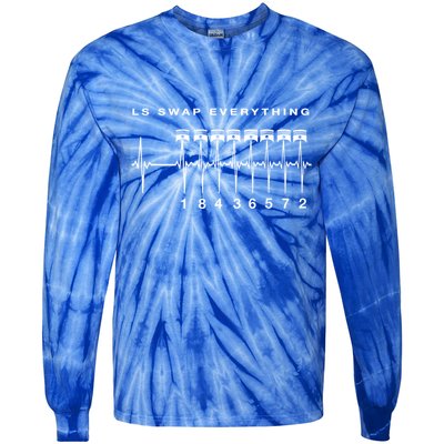 Ls Swap V8 Everything Car Enthusiast Mechanic Trucks Heartbe Funny Gift Tie-Dye Long Sleeve Shirt