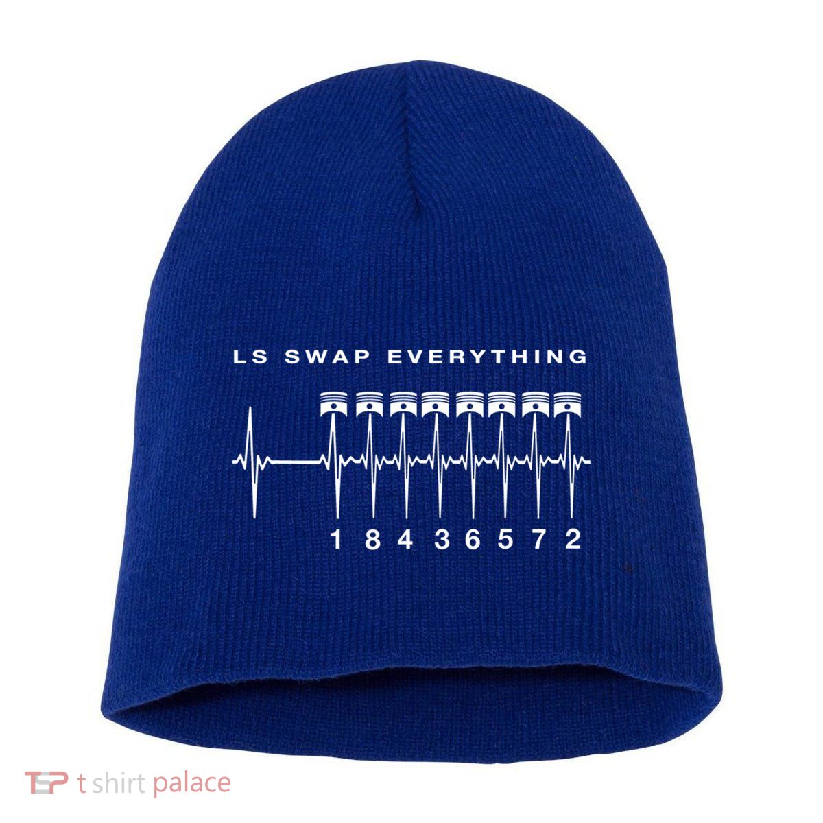 Ls Swap V8 Everything Car Enthusiast Mechanic Trucks Heartbe Funny Gift Short Acrylic Beanie
