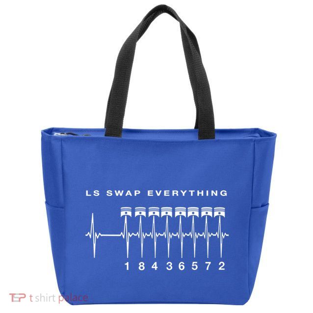 Ls Swap V8 Everything Car Enthusiast Mechanic Trucks Heartbe Funny Gift Zip Tote Bag
