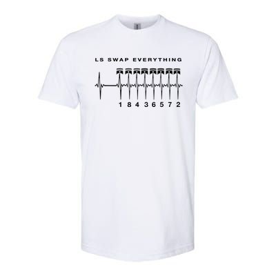 Ls Swap V8 Everything Car Enthusiast Mechanic Trucks Heartbe Funny Gift Softstyle CVC T-Shirt