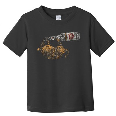 Lone Star Vintage Style Texas Armadillo Toddler T-Shirt