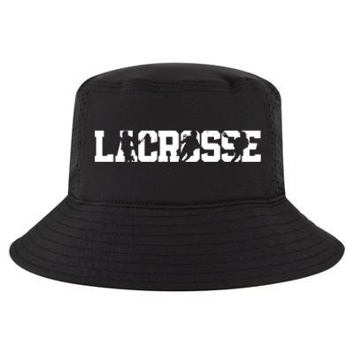 Lacrosse Stick Vintage Retro Gift Cool Comfort Performance Bucket Hat