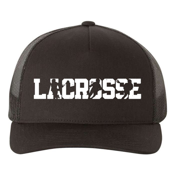 Lacrosse Stick Vintage Retro Gift Yupoong Adult 5-Panel Trucker Hat