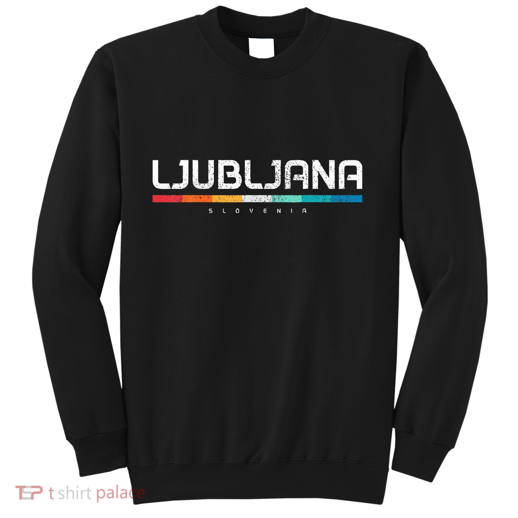 Ljubljana Slovenia Vintage Retro Slovenian Souvenir Sweatshirt
