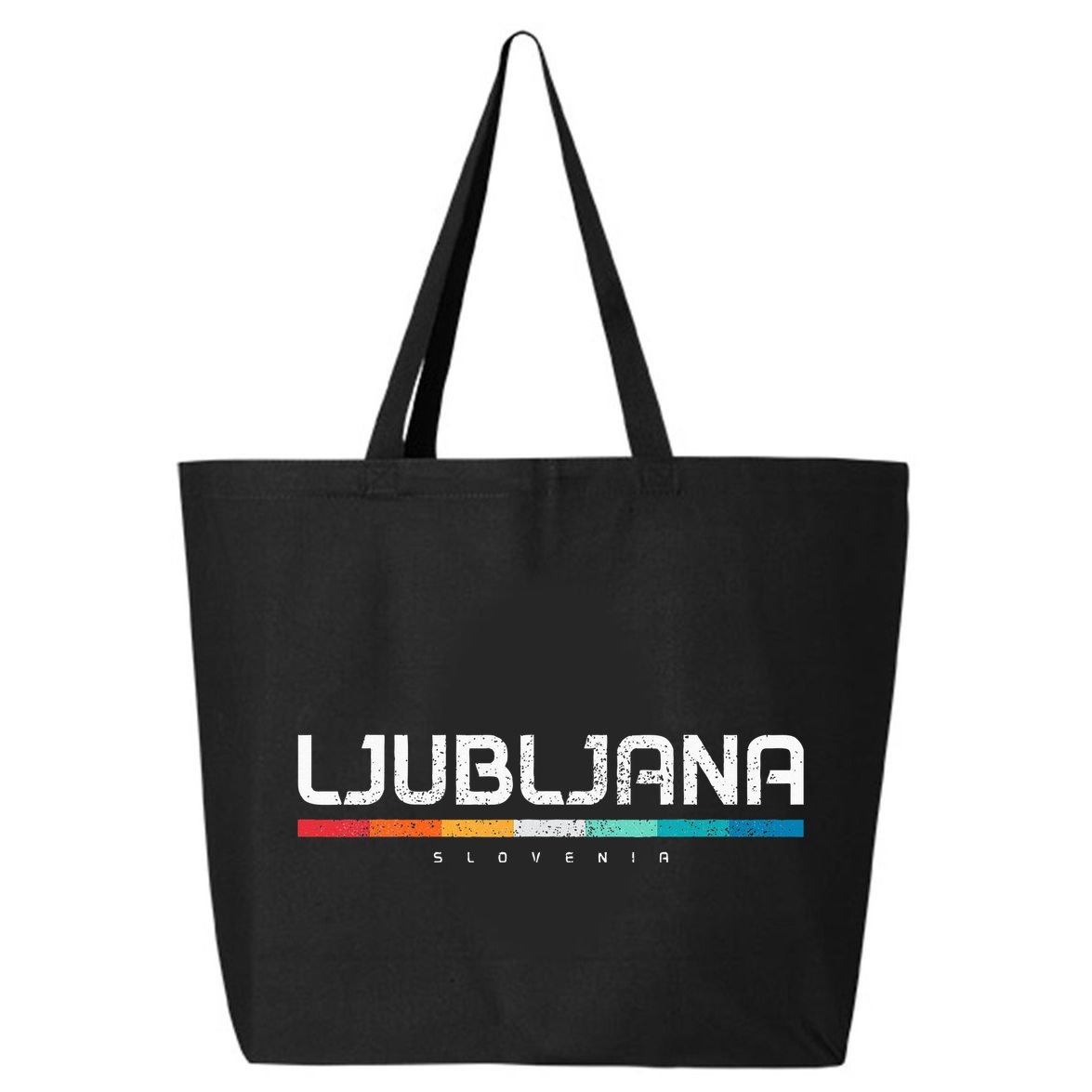Ljubljana Slovenia Vintage Retro Slovenian Souvenir 25L Jumbo Tote