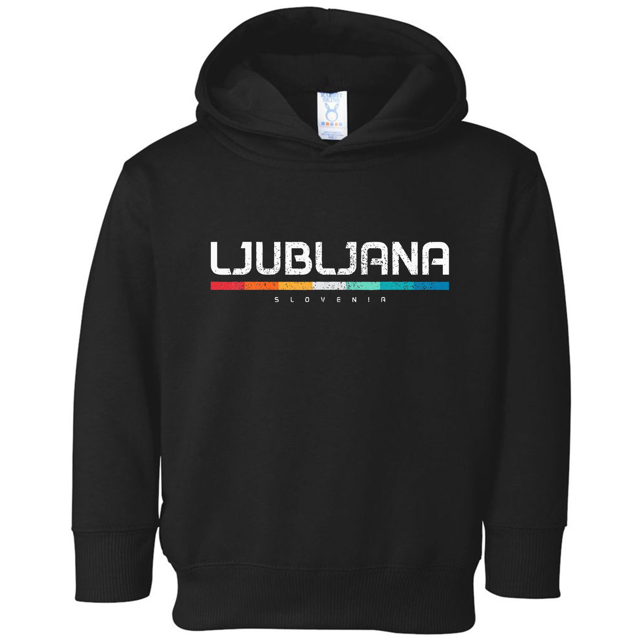 Ljubljana Slovenia Vintage Retro Slovenian Souvenir Toddler Hoodie