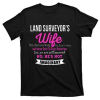 Land Surveyor's Wife Gift Funny Wedding Anniversary T-Shirt