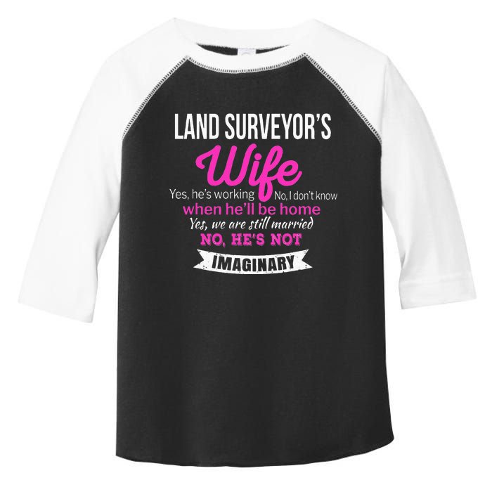 Land Surveyor's Wife Gift Funny Wedding Anniversary Toddler Fine Jersey T-Shirt