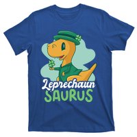 Leprechaun Saurus With A Dinosaur For St Patrick's Day Gift T-Shirt