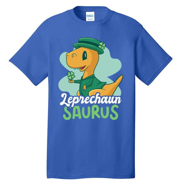 Leprechaun Saurus With A Dinosaur For St Patrick's Day Gift Tall T-Shirt