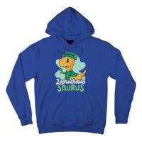 Leprechaun Saurus With A Dinosaur For St Patrick's Day Gift Tall Hoodie