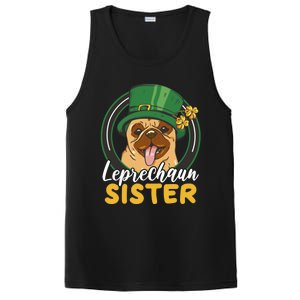 Leprechaun Sister With A Dog For St Patrick's Day Funny Gift PosiCharge Competitor Tank