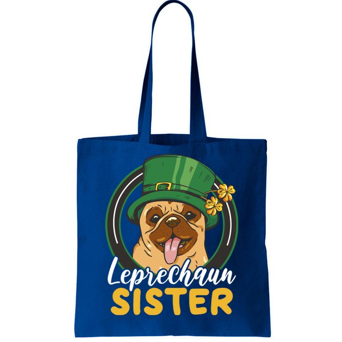 Leprechaun Sister With A Dog For St Patrick's Day Funny Gift Tote Bag