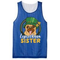 Leprechaun Sister With A Dog For St Patrick's Day Funny Gift Mesh Reversible Basketball Jersey Tank