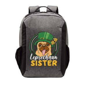 Leprechaun Sister With A Dog For St Patrick's Day Funny Gift Vector Backpack