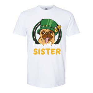 Leprechaun Sister With A Dog For St Patrick's Day Funny Gift Softstyle CVC T-Shirt