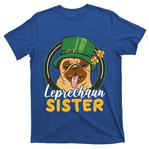 Leprechaun Sister With A Dog For St Patrick's Day Great Gift T-Shirt