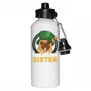 Leprechaun Sister With A Dog For St Patrick's Day Great Gift Aluminum Water Bottle