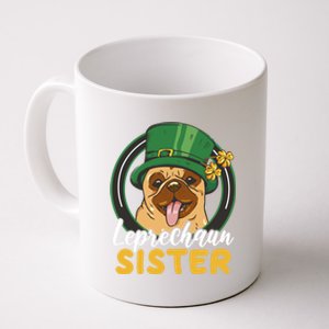 Leprechaun Sister With A Dog For St Patrick's Day Great Gift Coffee Mug