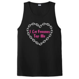 Lesbian Subtle Wlw Queer Lgbt Pride I Let Femmes Top Me PosiCharge Competitor Tank